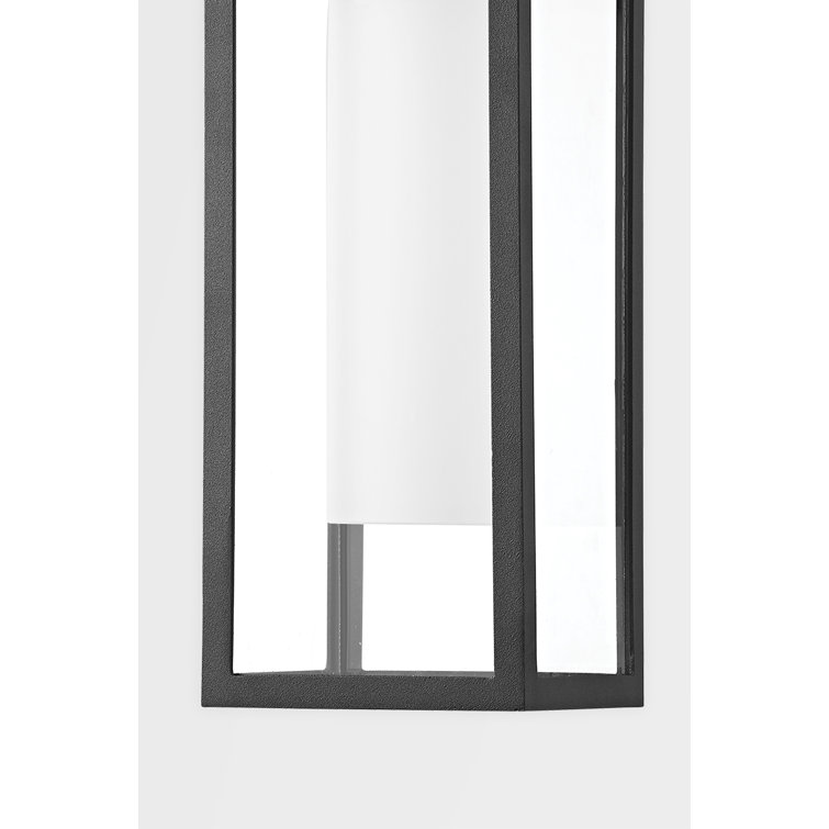 Elegant Black Glass Dimmable Sconce - 19.75" H Modern Lighting