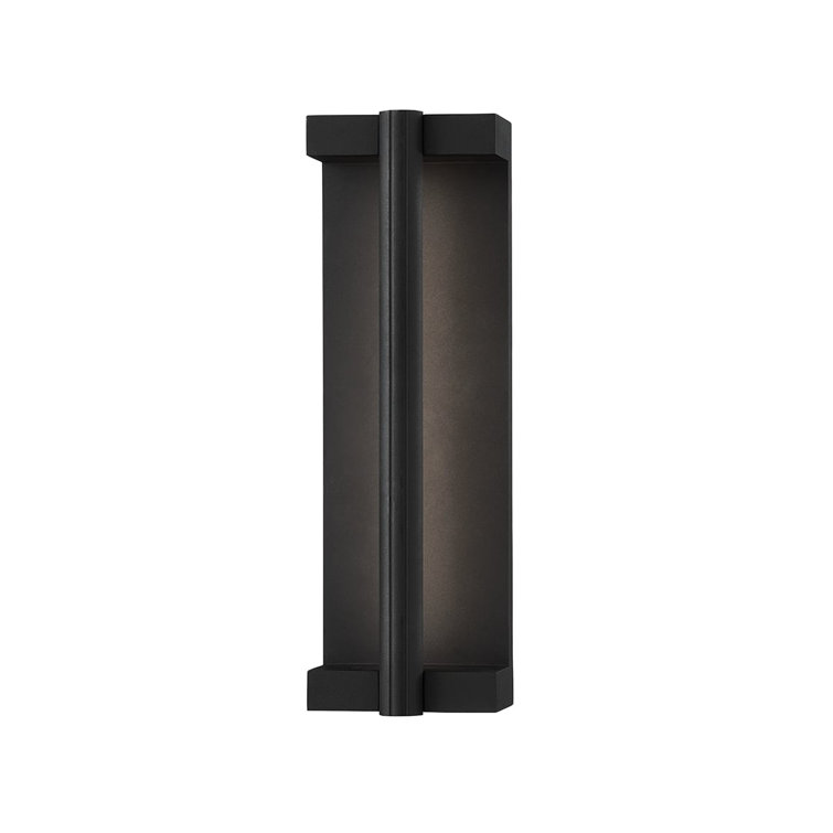 Black 15" Direct Wired Electric LED Wall Sconce