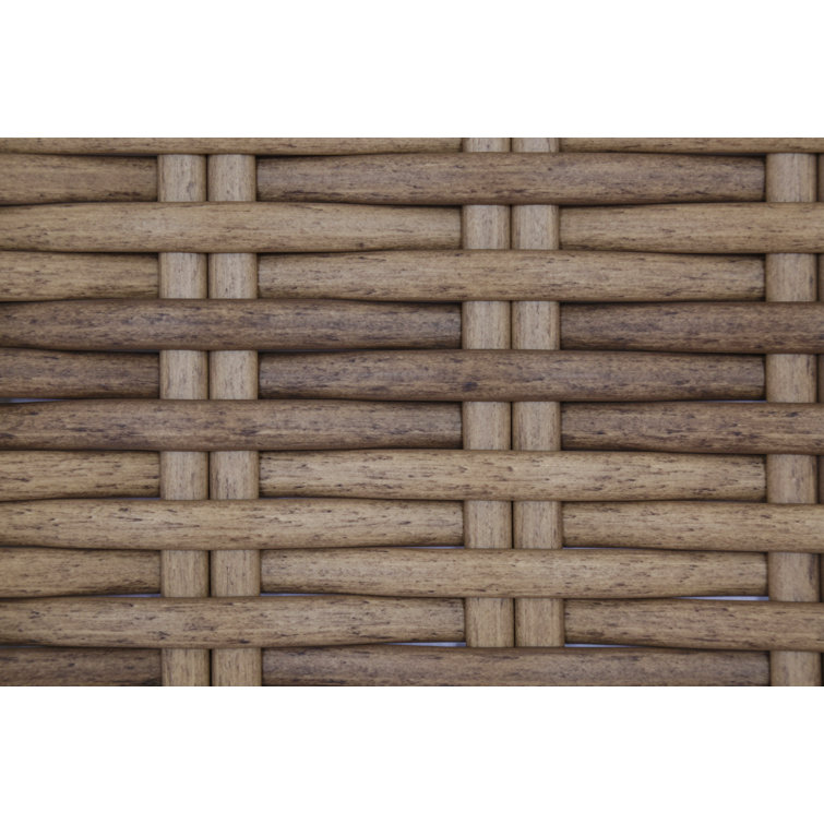 Aged Tobacco Wicker Dining Chair with Sunbrella Cushion