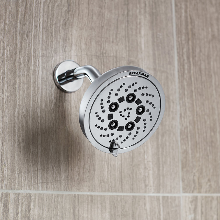 Pulse Chrome Multifunction Wall Mounted Shower Head