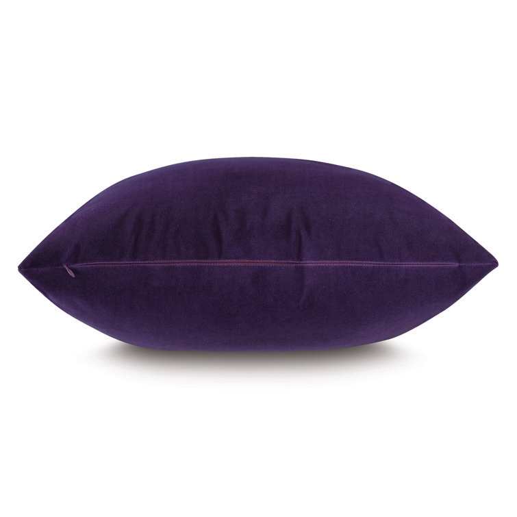 Uma Purple Square Cotton Blend Throw Pillow