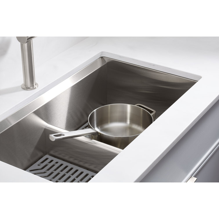 33-Inch Stainless Steel Double-Bowl Workstation Kitchen Sink