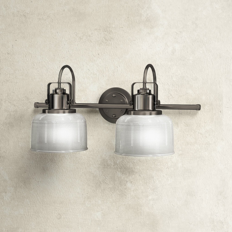 Venetian Bronze Dual Incandescent Prismatic Vanity Light