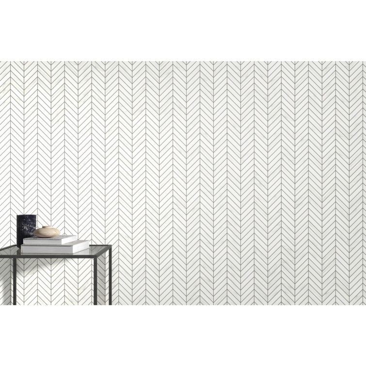 White Marble Chevron Mosaic Tile for Kitchen and Bathroom