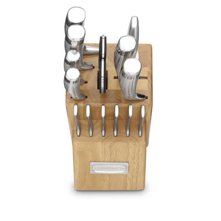 Cuisinart Professional Series 15 Piece Knife Block Set with Steel Blades for Precise Cutting, Lightweight, Durable & Dishwasher Safe