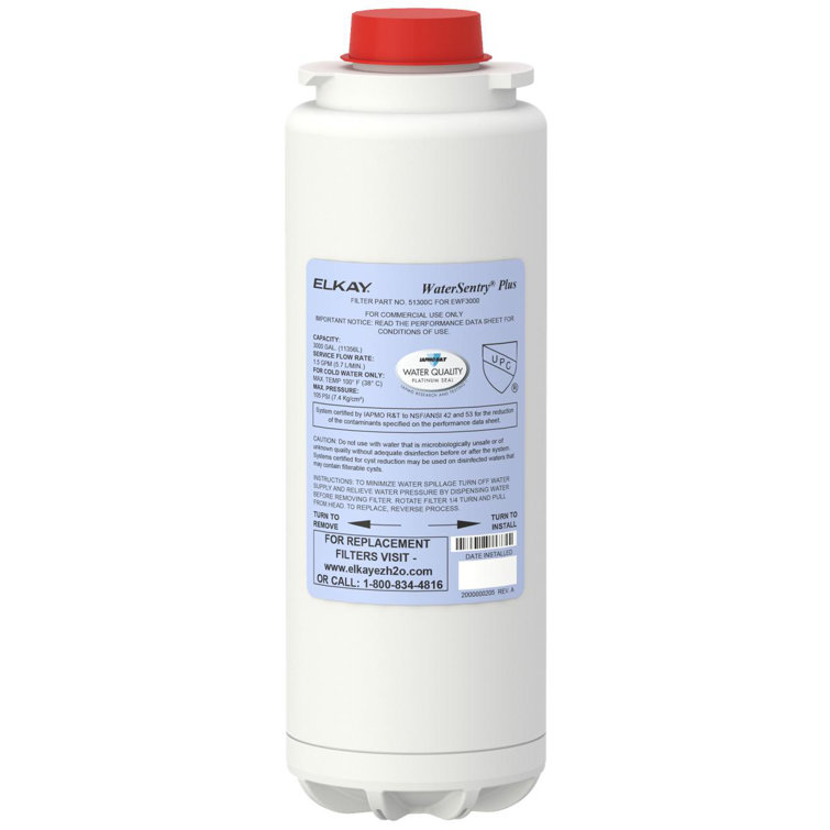 Elkay WaterSentry Plus Under Sink Replacement Filter 3-Pack