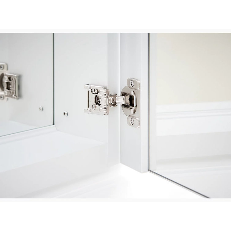 Verdera Sleek 24"x30" Frameless Aluminum Medicine Cabinet with Adjustable Shelves