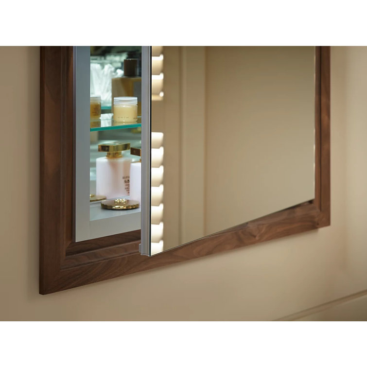Verdera Sleek 30" Aluminum Frameless Medicine Cabinet with Adjustable Shelves