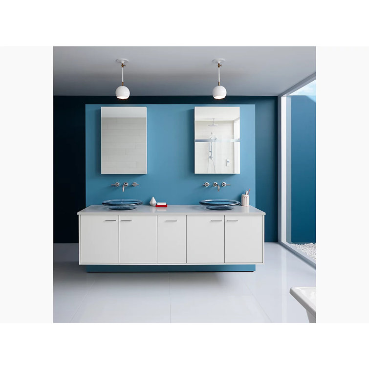 Verdera Sleek 24"x30" Frameless Aluminum Medicine Cabinet with Adjustable Shelves