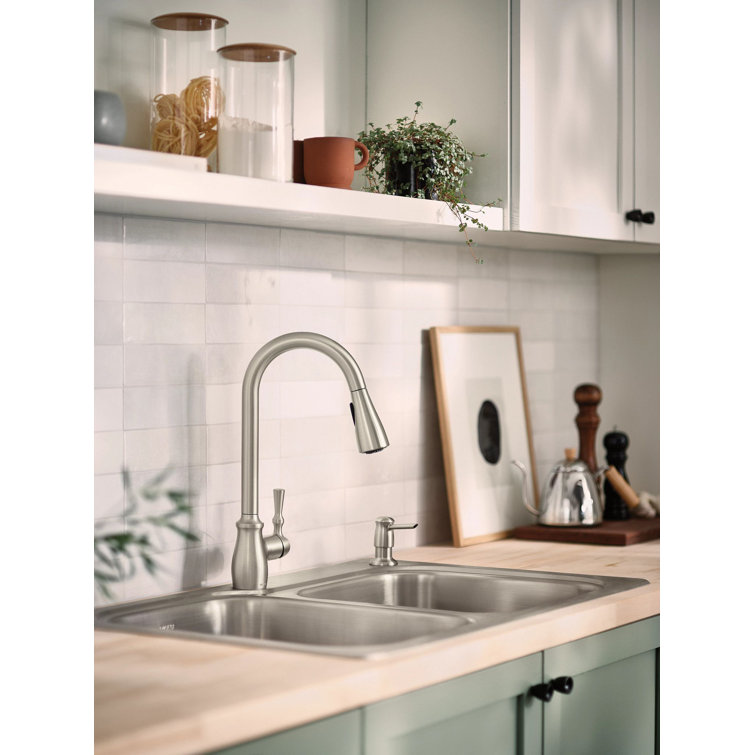 Lainie Dual-Mount 22 x 33-Inch Satin Stainless Steel Double Bowl Sink Kit