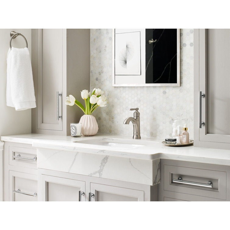 Halle Brushed Nickel Single Handle Bathroom Faucet
