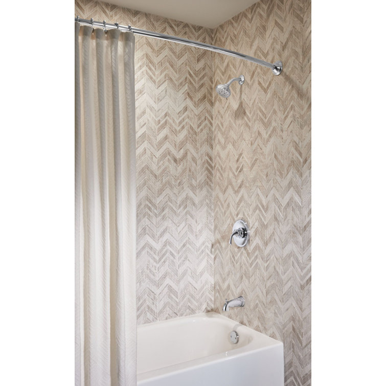 Idora Chrome Wall Mounted Tub and Shower Set