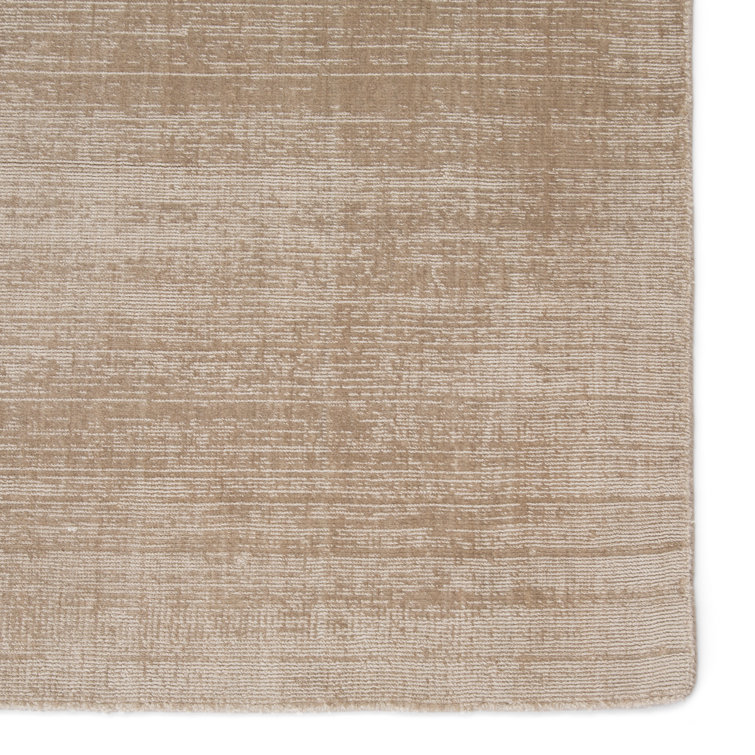 Pelican Beige Hand-Woven Viscose 8' x 10' Area Rug