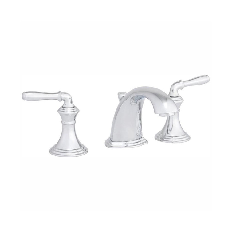 Devonshire Elegance 8" Widespread Polished Chrome Lavatory Faucet
