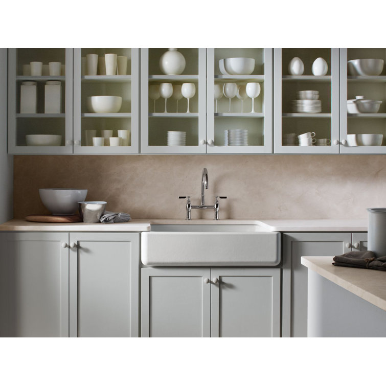 Truffle Cast Iron Farmhouse Single-Bowl Kitchen Sink