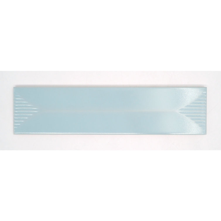 Euphoria Matte Ocean 3" x 12" Beveled Ceramic Wall Tile