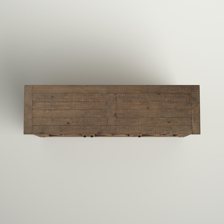 Carlyle Crossing 64'' Brown Solid Pine Sideboard