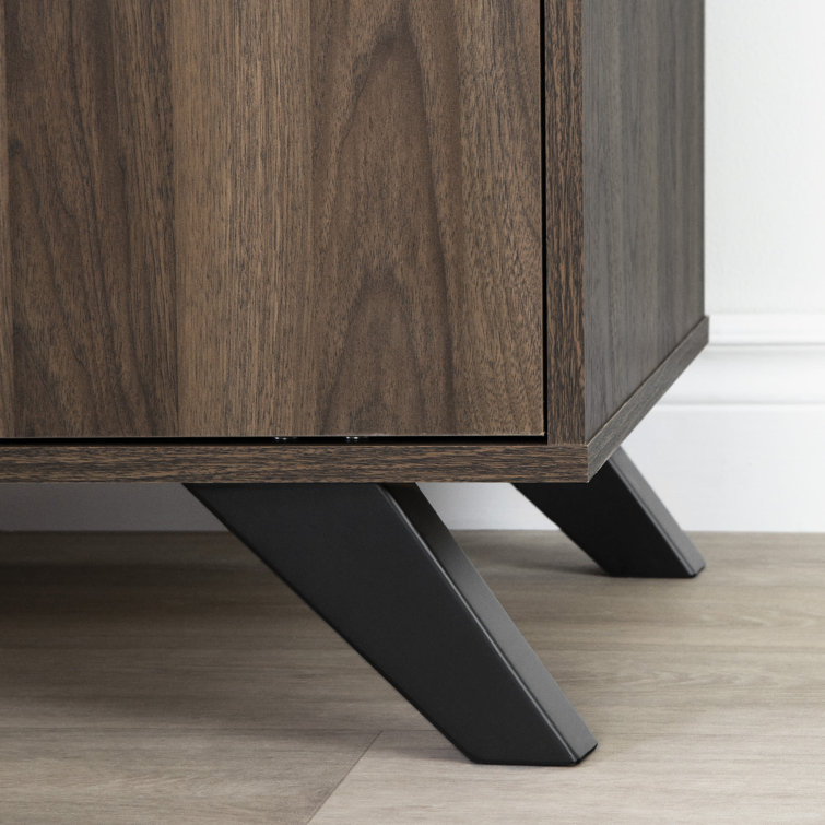 South Shore Flam 44'' Natural Walnut Multi-Function Secretary Desk