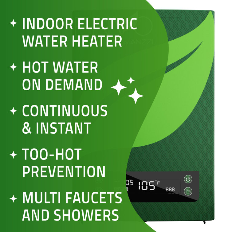 Envo Green Electric Tankless Water Heater with Digital Display