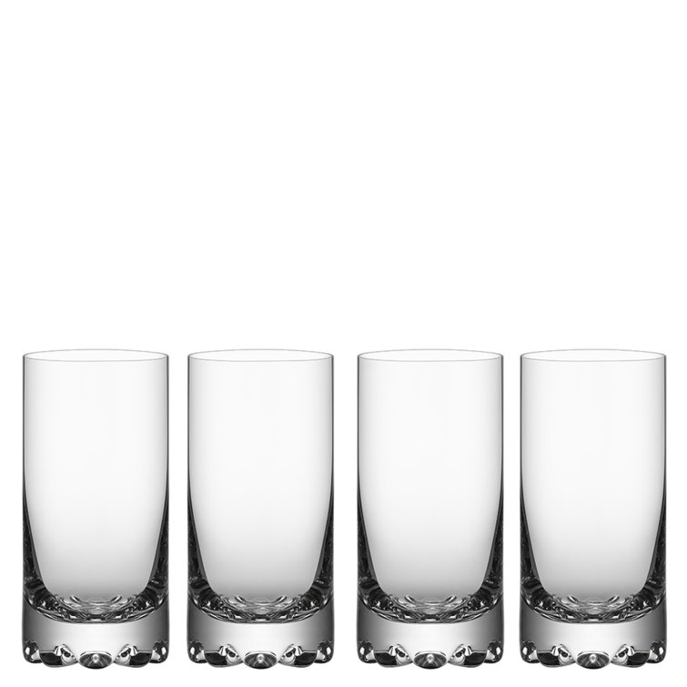 Erik Clear Glass Mid-Century Modern Highball Set of Four