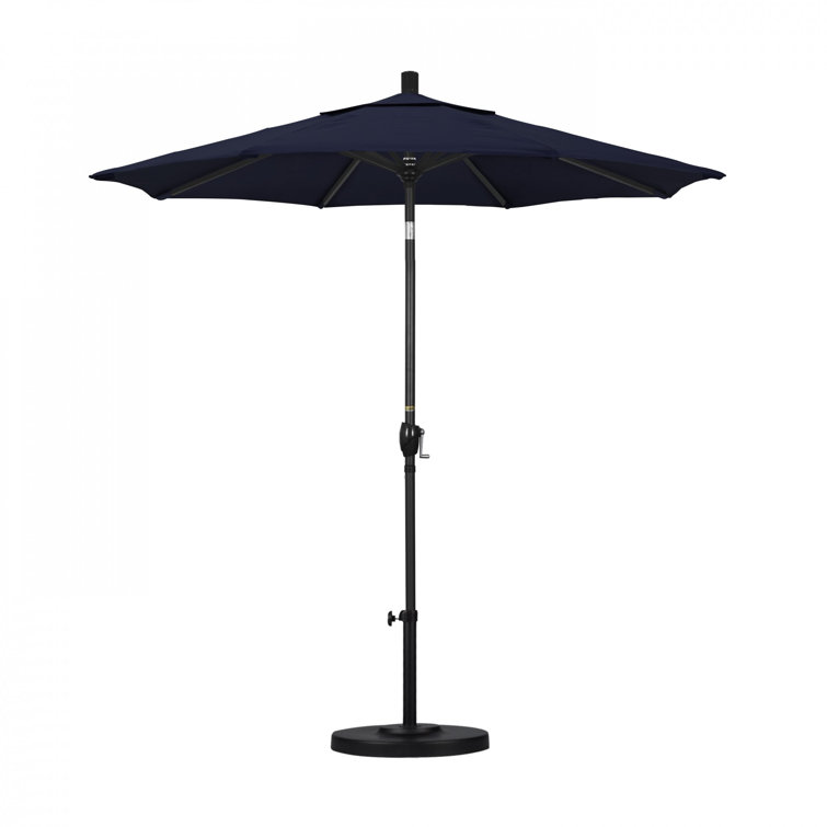 Navy Blue Pacifica Octagonal Outdoor Umbrella with Metal Pole