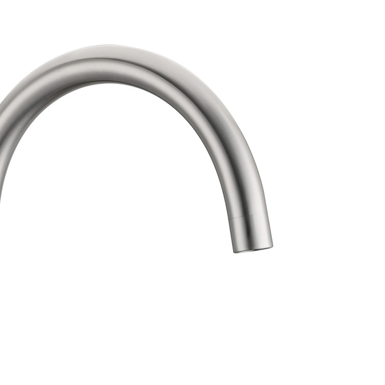 Brushed Nickel Single Handle Modern Kitchen Faucet