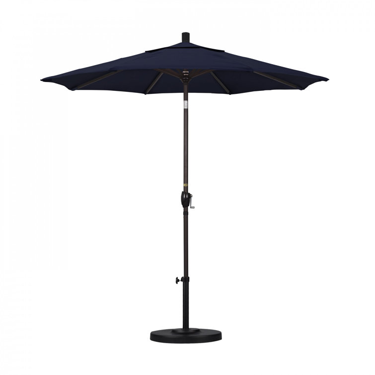 Navy Blue Pacifica Octagonal Outdoor Umbrella with Metal Pole