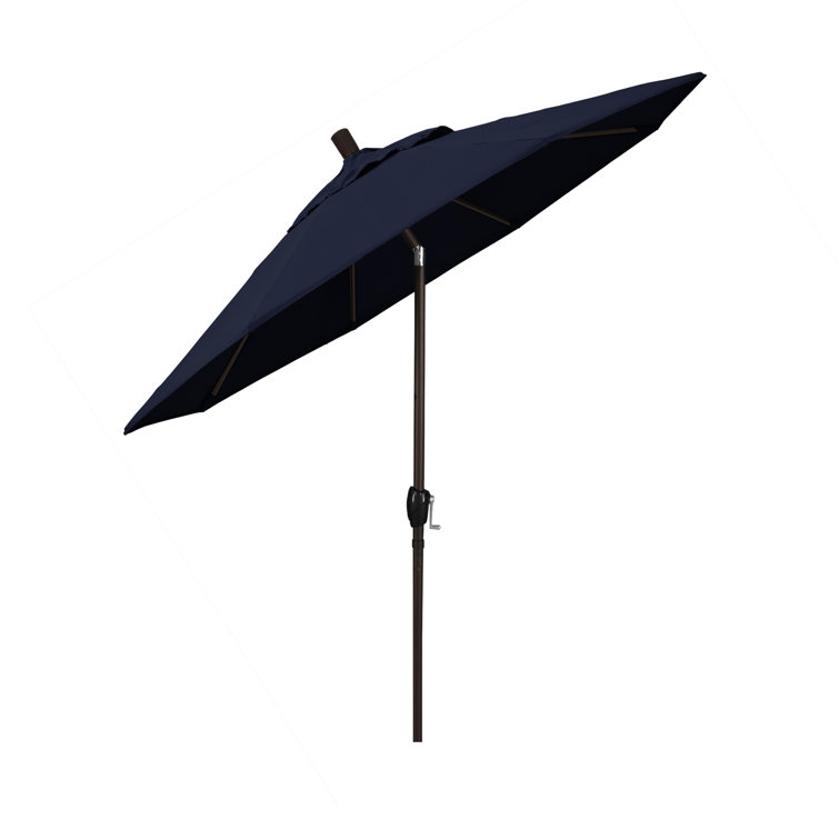 Navy Blue Pacifica Octagonal Outdoor Umbrella with Metal Pole