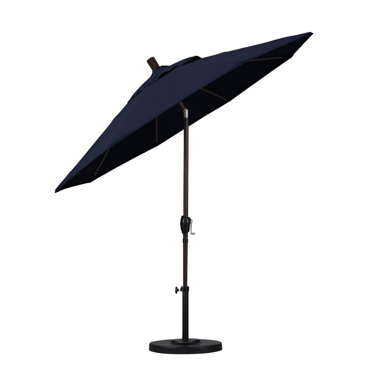 Navy Blue Pacifica Octagonal Outdoor Umbrella with Metal Pole