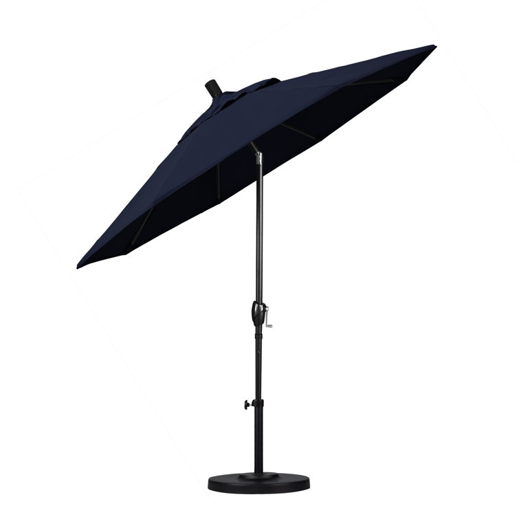 Navy Blue Pacifica Octagonal Outdoor Umbrella with Metal Pole