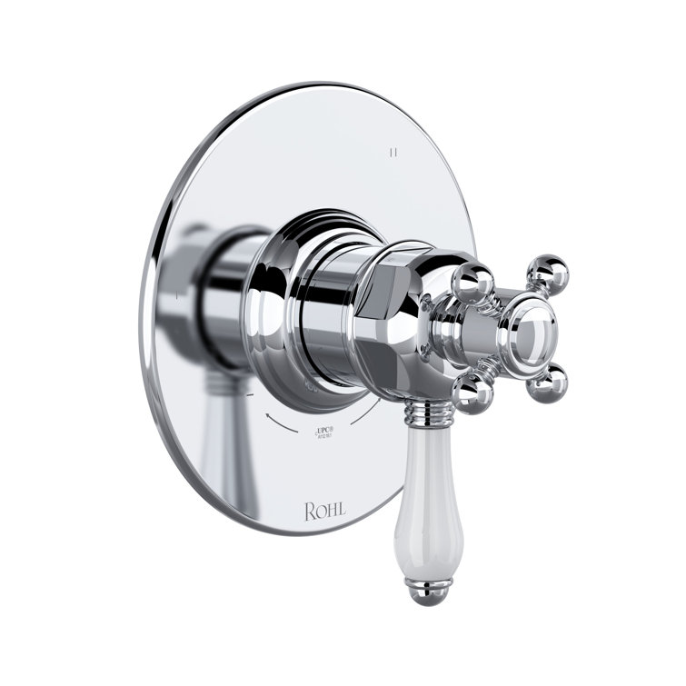 Polished Chrome Traditional Wall-Mounted Shower Trim