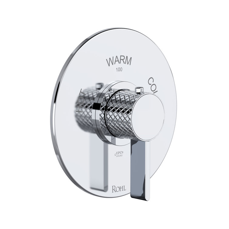 Tenerife Majestic Palm Polished Chrome Wall-Mounted Shower Trim