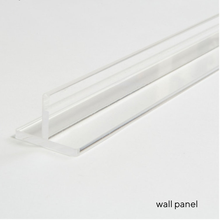 Clear Acrylic Zig Zag Wall Mounted Pet Gate with Metal Latch