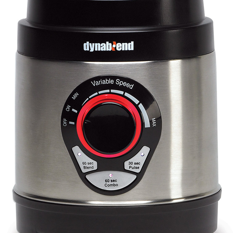 Dynablend 60-oz Stainless Steel and Glass Variable Speed Countertop Blender