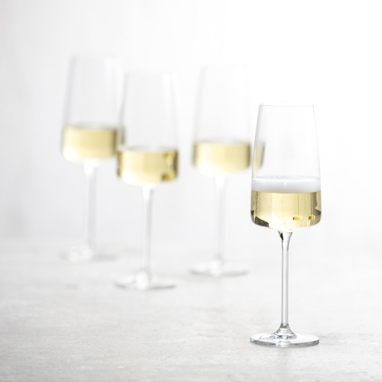 Sensa 13.1 oz. Clear Crystal Champagne Flute Set