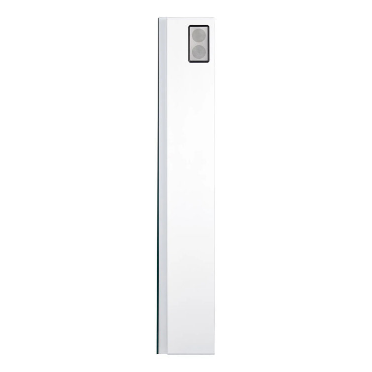 39" Frameless Aluminum Lighted Medicine Cabinet with LED and Wireless Speaker