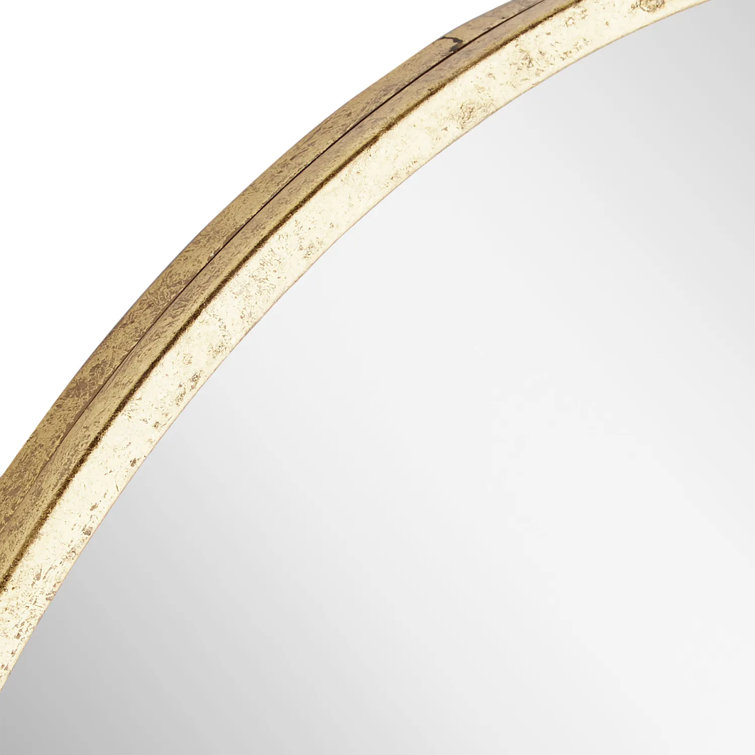 Gold Oval Antique Metal Bathroom Vanity Mirror