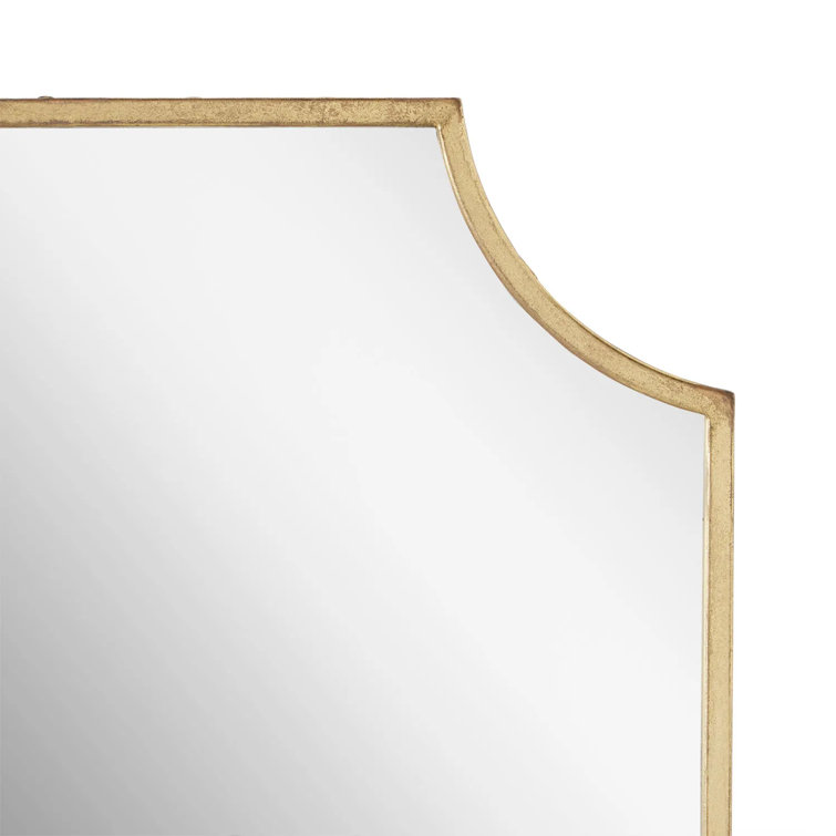 Gold Antique Rectangular Metal Framed Mirror