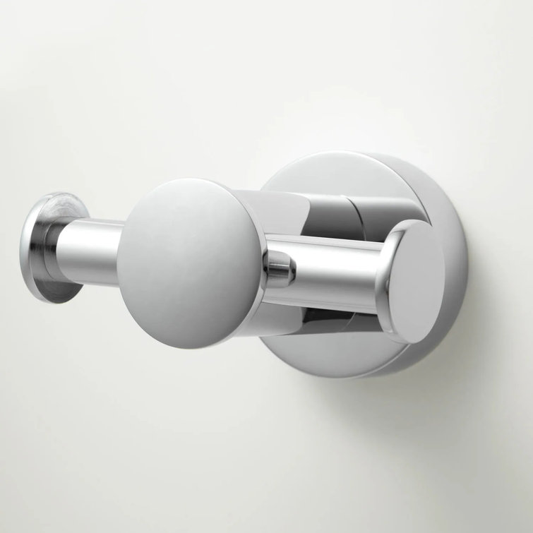 Prague Collection Chrome Wall-Mount Double Robe Hook