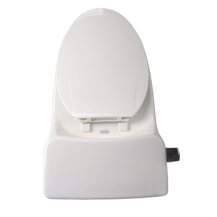 Zeus White Vitreous China Elongated One-Piece Toilet with Dual Flush