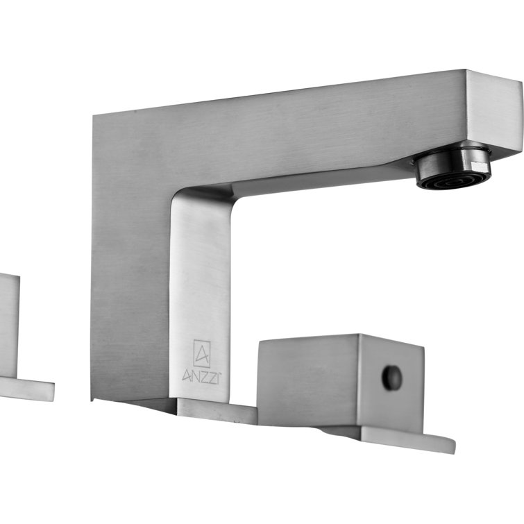 Bonette Brushed Nickel Widespread 2-Handle Bathroom Faucet