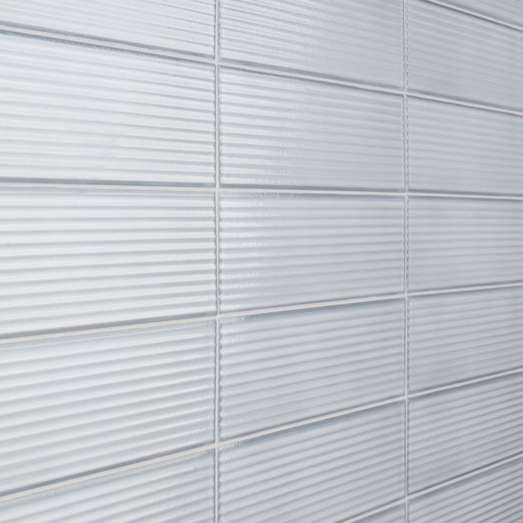 Stacy Garcia Olimar Grooved 4" x 16" Polished Porcelain Subway Wall Tile (7.74 Sq. Ft. / Case)