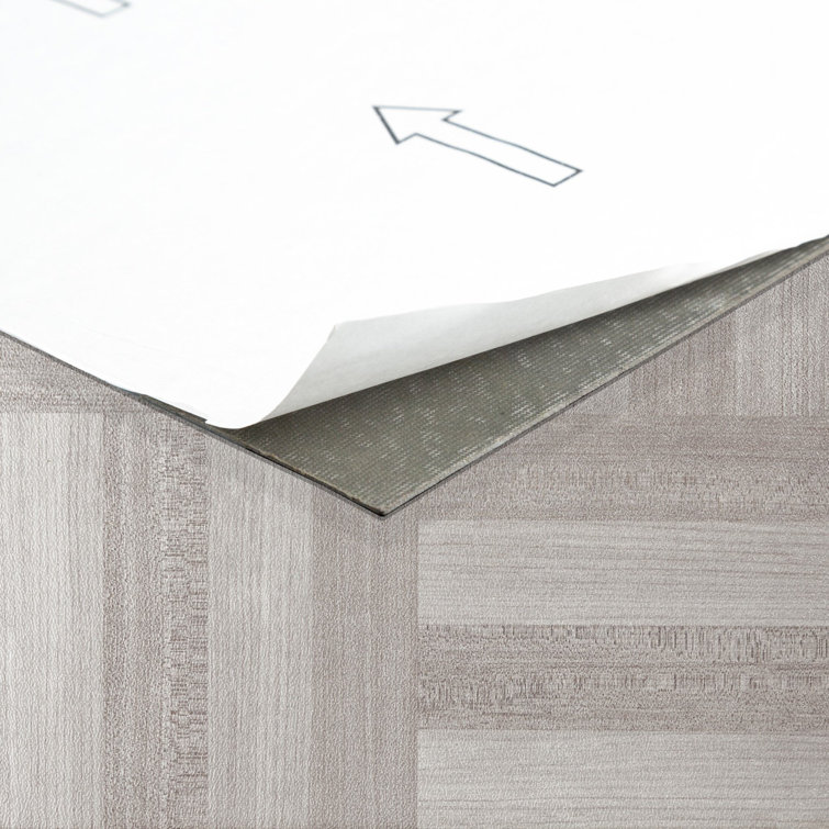 Ash Gray Wood 12" x 12" Self-Adhesive Vinyl Floor Tiles