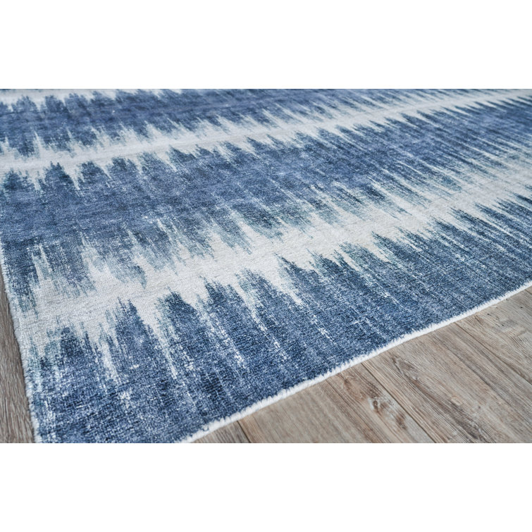 Handmade Geometric Gray Wool & Viscose 6' x 9' Area Rug