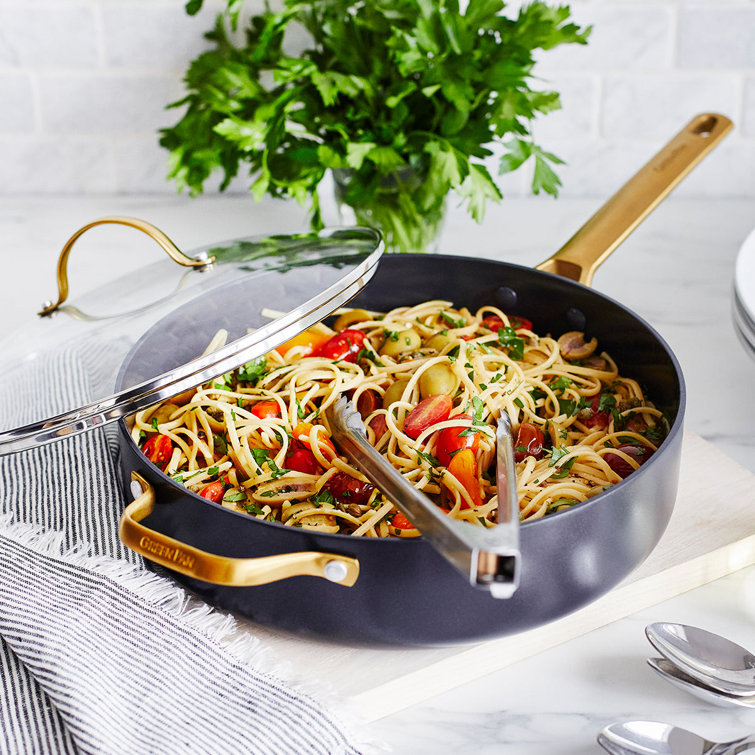Black and Gold 10-Piece Nonstick Aluminum Cookware Set