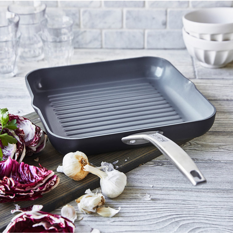 11" Black Aluminum Ceramic Nonstick Griddle Pan