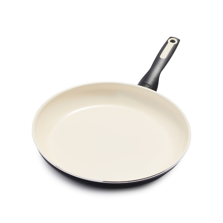 Black 10-Inch Aluminum Nonstick Ceramic Frying Pan