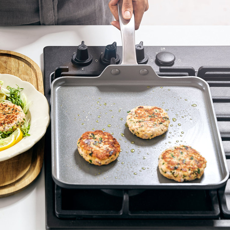 GreenPan Chatham 11" Gray Ceramic Nonstick Square Griddle Pan