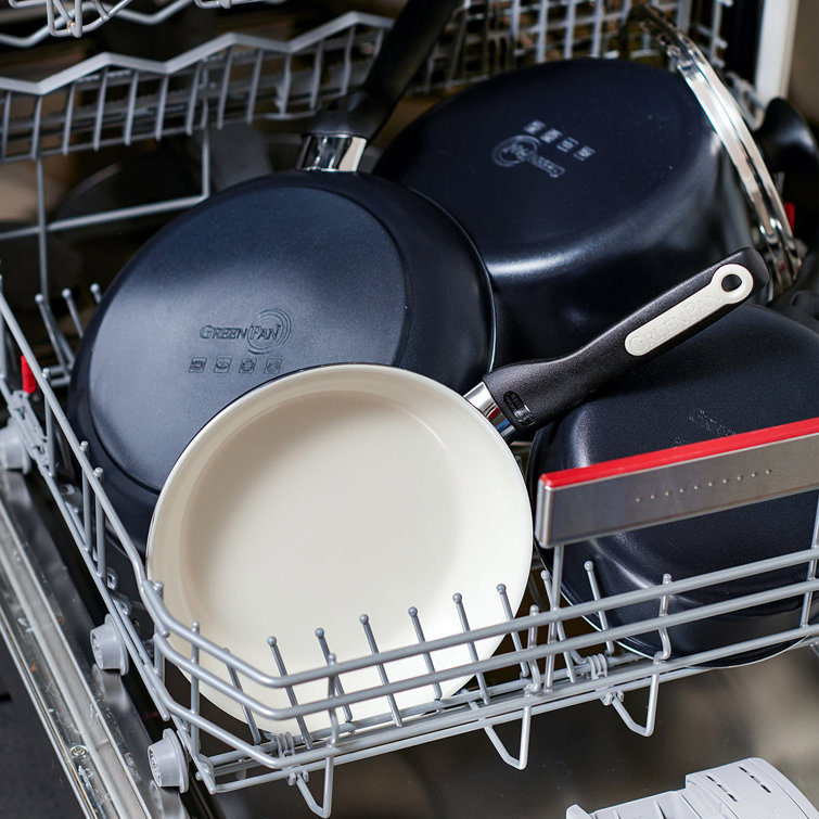 Black 10-Inch Aluminum Nonstick Ceramic Frying Pan
