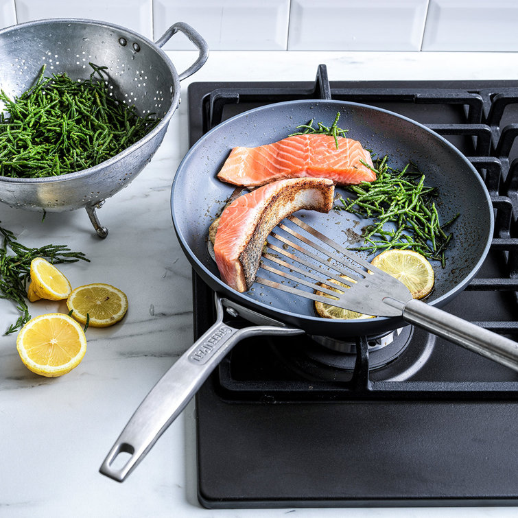 Gray 10" Aluminum Ceramic Nonstick Fry Pan